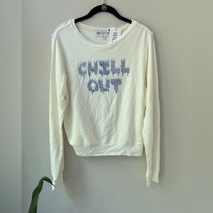 NWT WILDFOX COUTURE ICE DAY CHILL OUT BAGGY BEACH JUMPER SWEATER S